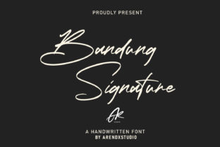 Bandung Signature: The Modern Script Font for Elegant Communication
