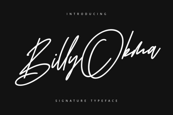 Billy Okma: The Elegantly Charming Script Font for Authentic Creations