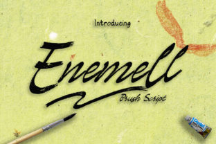 Enemell: Your Casual Brush Pen Font for Creative Projects