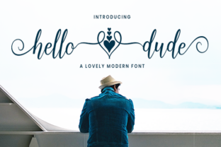 Hello Dude: A Romantic Script Font for Creative Expression