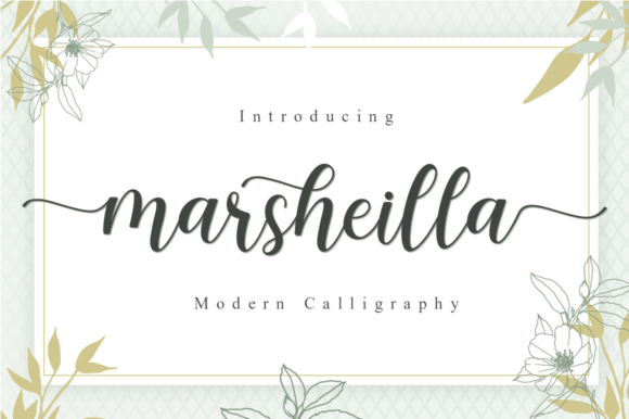 Marsheilla: A Friendly Script Font for Modern Creatives