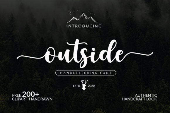 Outside: The Bold Script Font that Brings Personality to Any Project