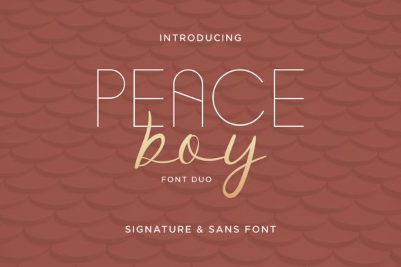Peace Boy: The Spectacular Duo Font for Dynamic Designs
