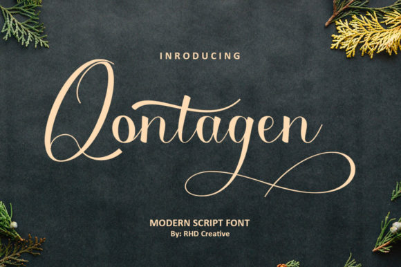 Qontagen: The Elegant Script Font