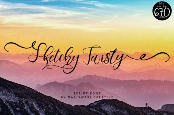 Sketchy Twisty: The Script Font That Adds Personality to Your Projects
