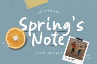 Spring's Note: A Signature Font for Playful Branding