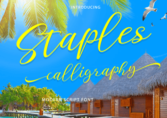 Staples Calligraphy Font: Evaluation for Design Projects