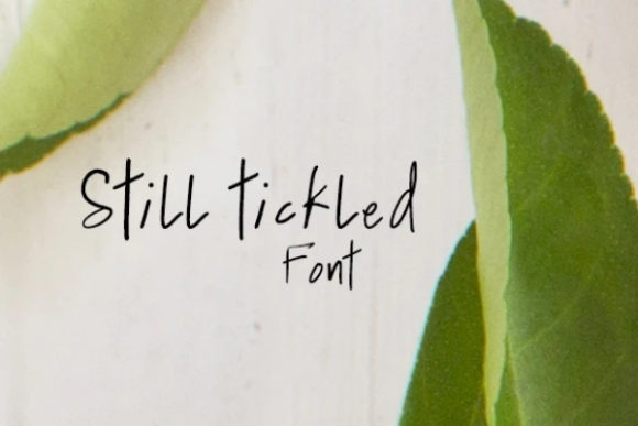 Still Tickled: A Modern Handwritten Font for Creative Work