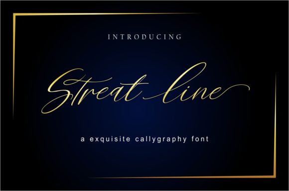 Streat Line: A Script Font for Modern Craftsmanship