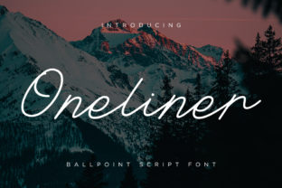 The Elegant Simplicity of the Oneliner Script Font