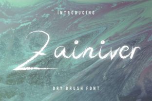 Zainiver Font: The Expressive Brush Pen Script